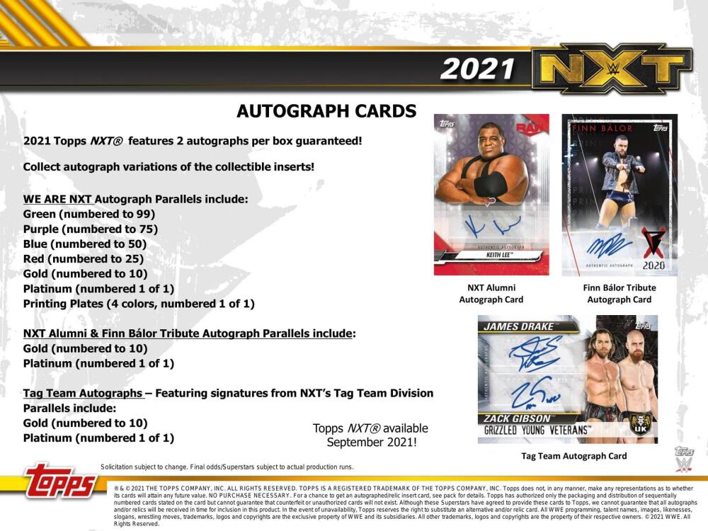 2021 Topps WWE NXT Wrestling Hobby Box Image 7