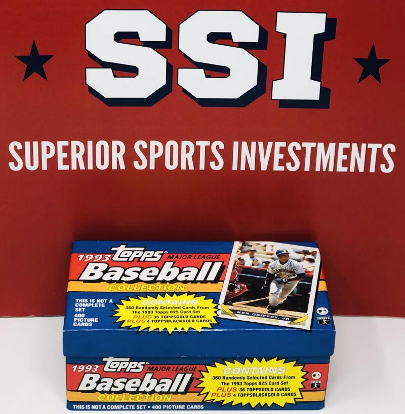 1993 Topps Vending Baseball Christmas Box Opened No Jeter or Gold Cards Image 1