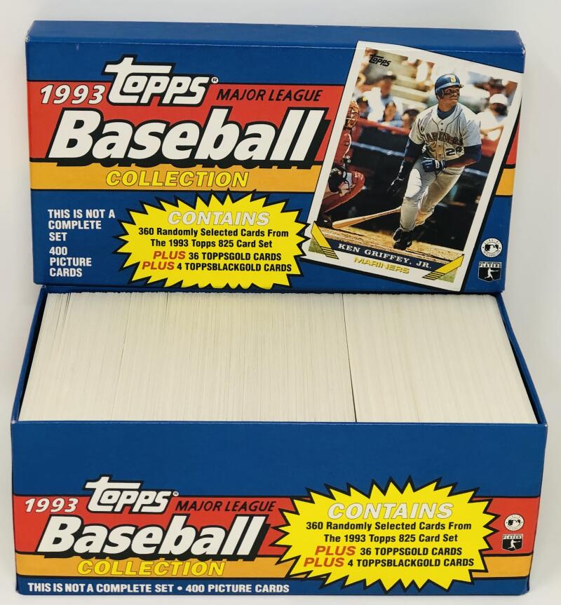 1993 Topps Vending Baseball Christmas Box Opened No Jeter or Gold Cards Image 2
