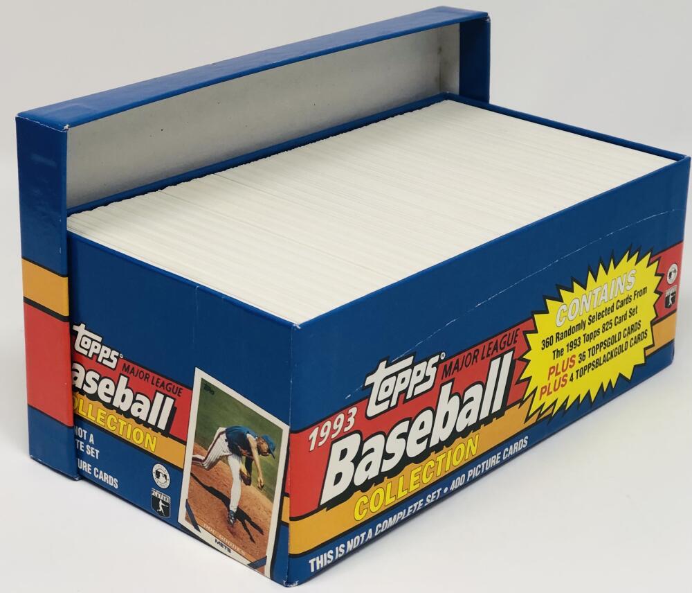 1993 Topps Vending Baseball Christmas Box Opened No Jeter or Gold Cards Image 3