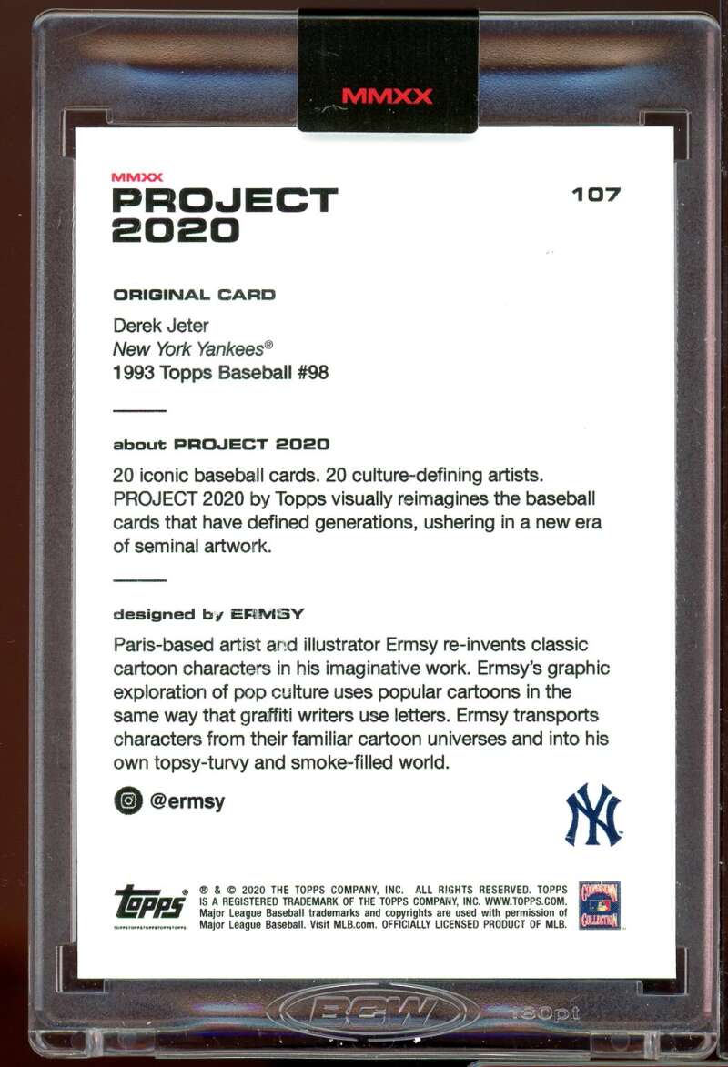 Derek Jeter/24908*/Ermsy Card 2020 Topps Project 2020 #107 Image 2