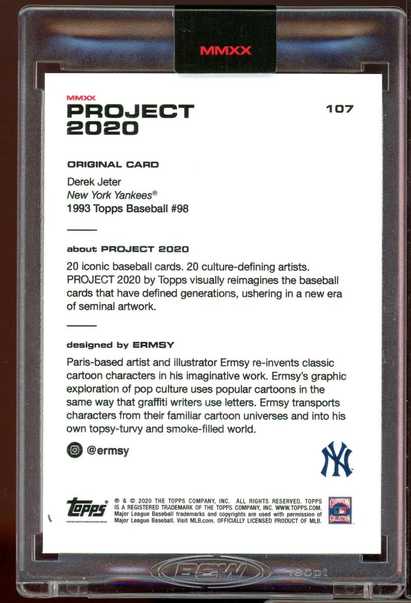 Derek Jeter/24908*/Ermsy Card 2020 Topps Project 2020 #107 Image 2