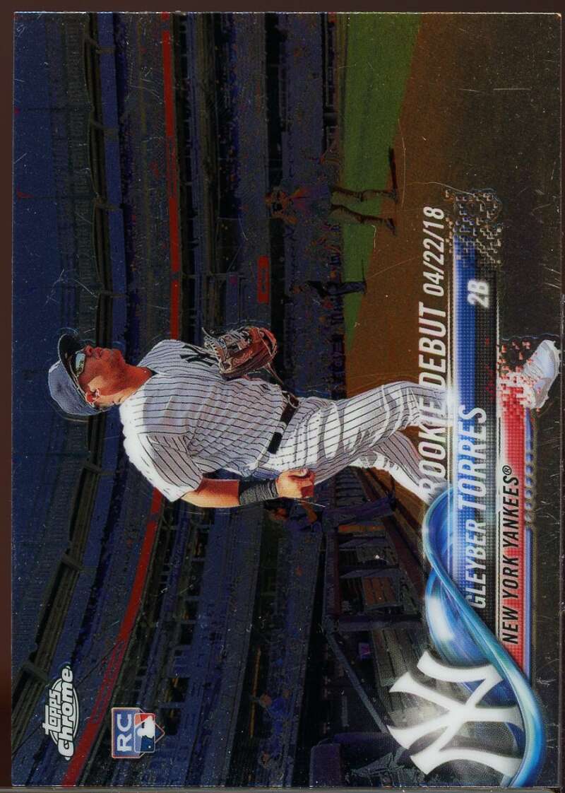 Gleyber Torres Rookie Card 2018 Topps Chrome Update #HMT33 Image 1