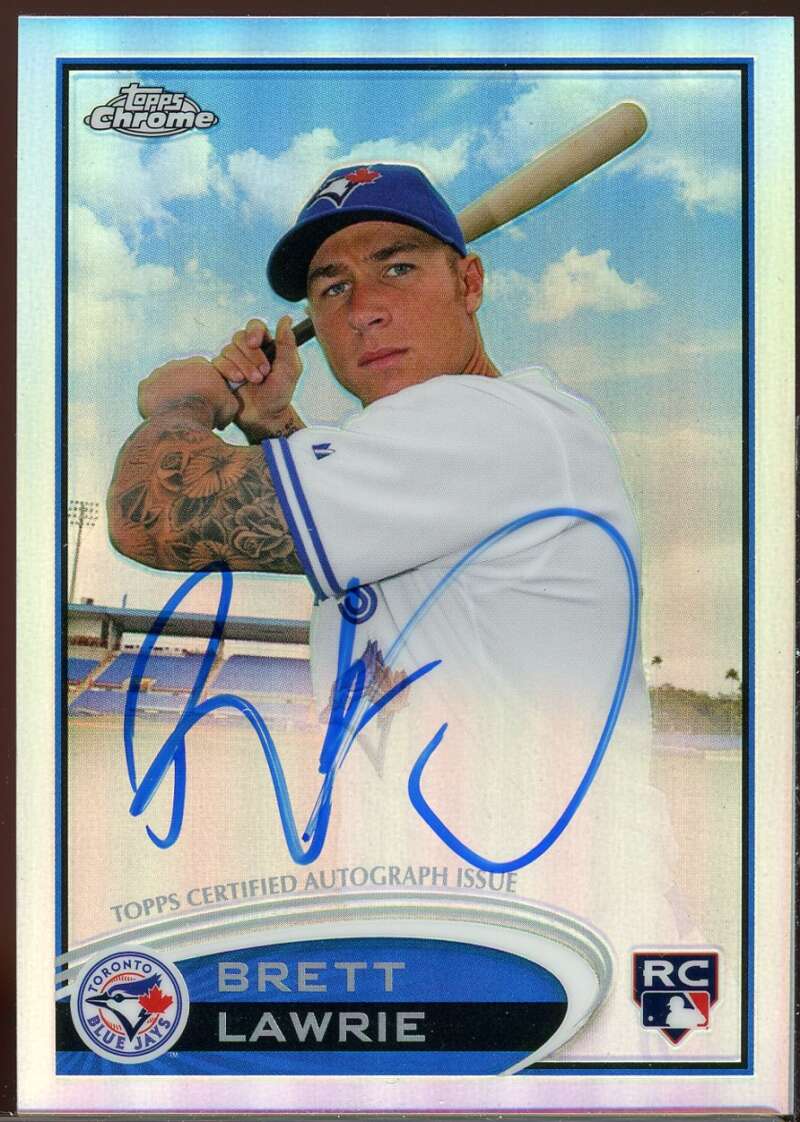 Brett Lawrie Rookie Card 2012 Topps Chrome Rookie Autographs Refractors #173 Image 1