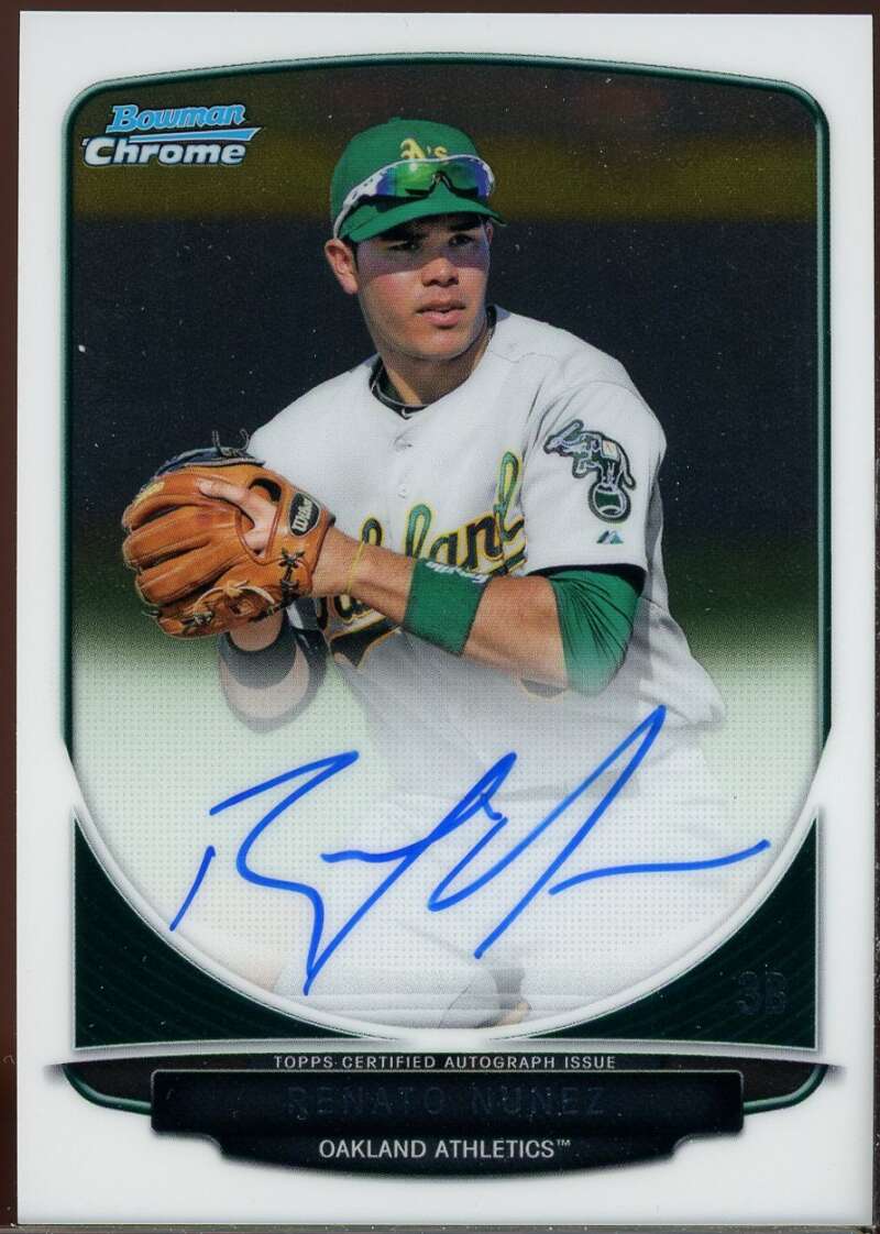 Renato Nunez Rookie Card 2013 Bowman Chrome Prospect Autographs #RN Image 1