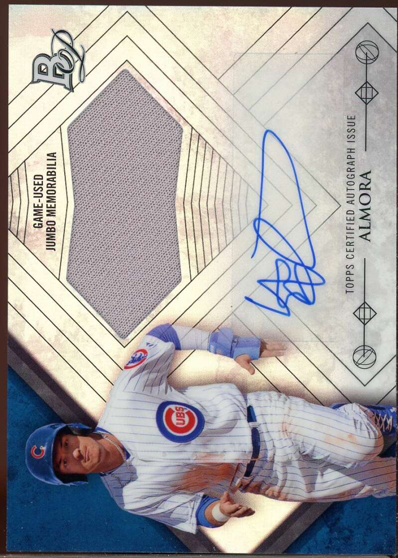 Albert Almora Rookie 2014 Bowman Platinum Jumbo Relic Auto Refractors #AJRAA Image 1