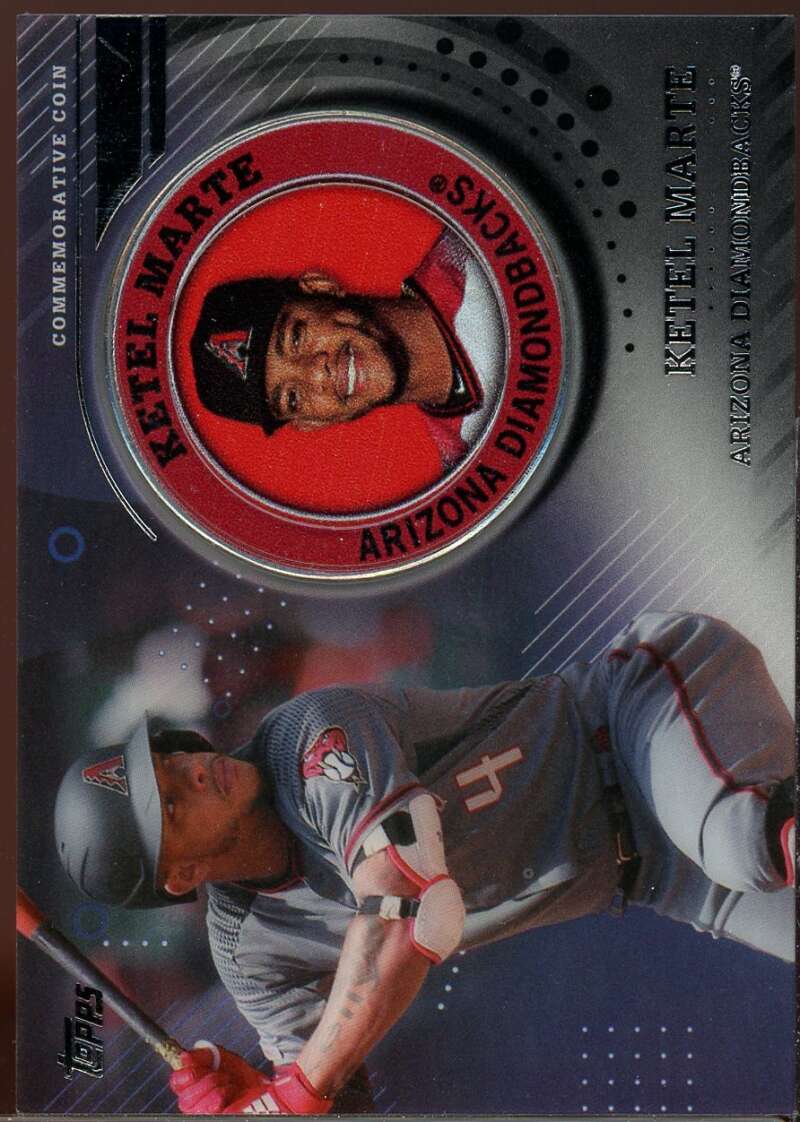 Ketel Marte Card 2020 Topps Player Medallions Black #TPMKM Image 1