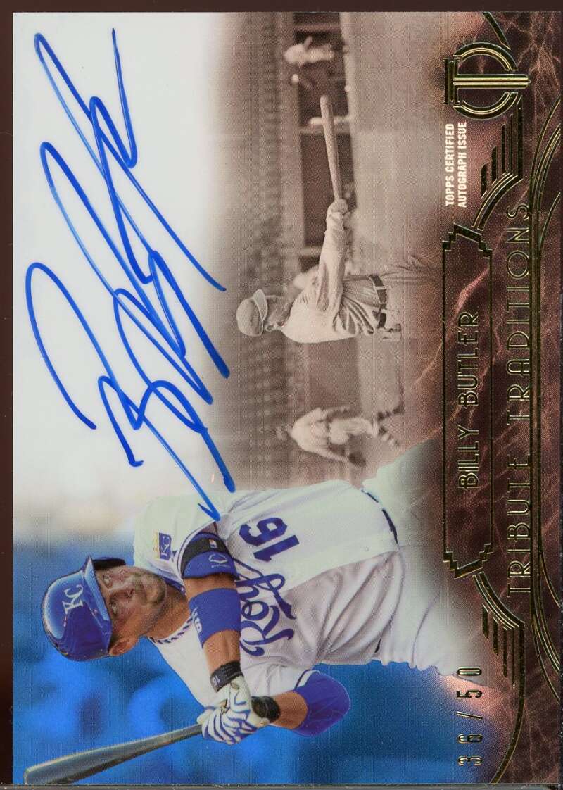 Billy Butler Rookie 2014 Topps Tribute Tribute Traditions Autographs Blue #TTBB Image 1