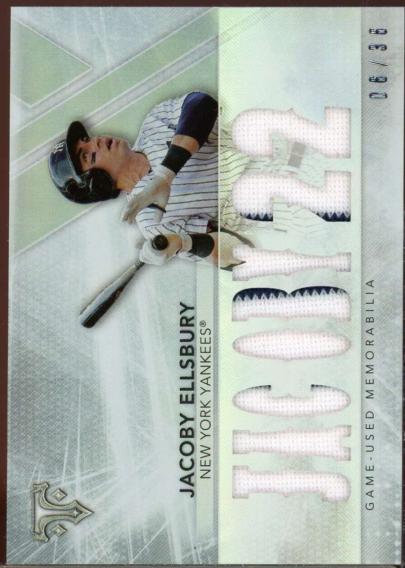 Jacoby Ellsbury Card 2015 Topps Triple Threads Relics #TTRJE2 Image 1