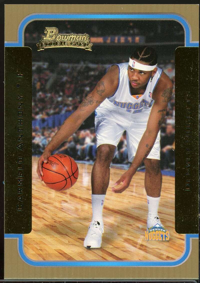 Carmelo Anthony Card 2003-04 Bowman Gold #140 Image 1