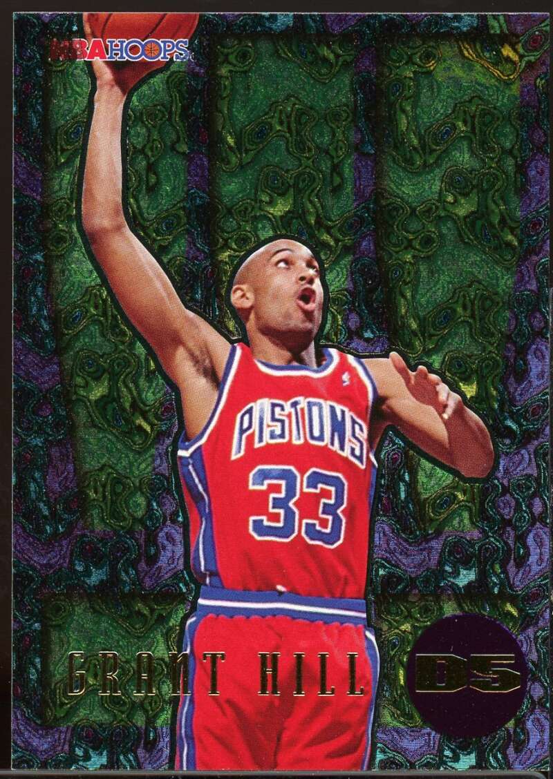 Grant Hill Card 1995-96 Hoops Grant Hill Dunks/Slams #D5 Image 1