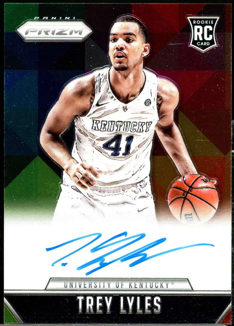 Trey Lyles Rookie Card 2015-16 Panini Prizm Rookie Autographs #16 Image 1