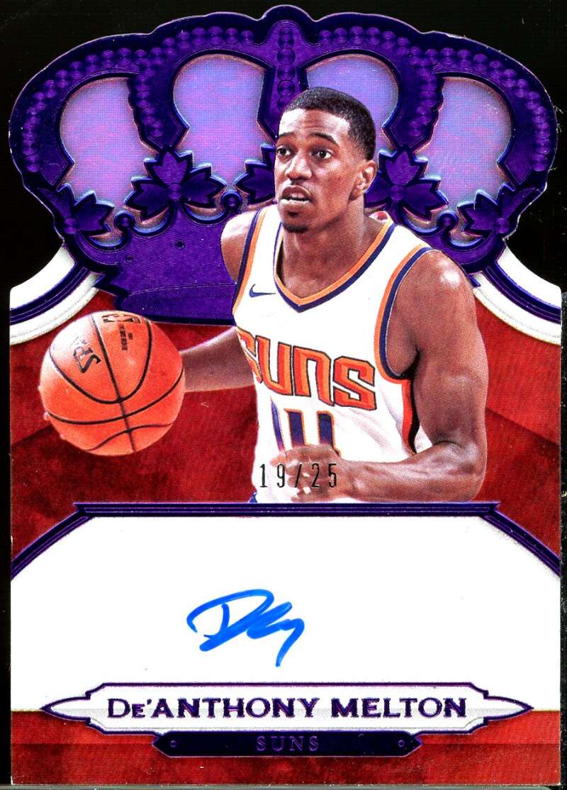 De'Anthony Melton Rookie 2018-19 Crown Royale Crown Autographs Rookie Purple #10 Image 1