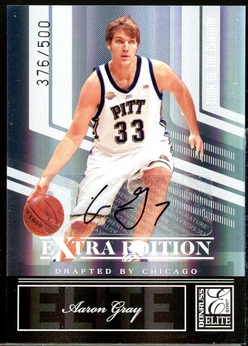 Aaron Gray 2007 Donruss Elite Extra Edition Signature Turn of the Century #57 Image 1