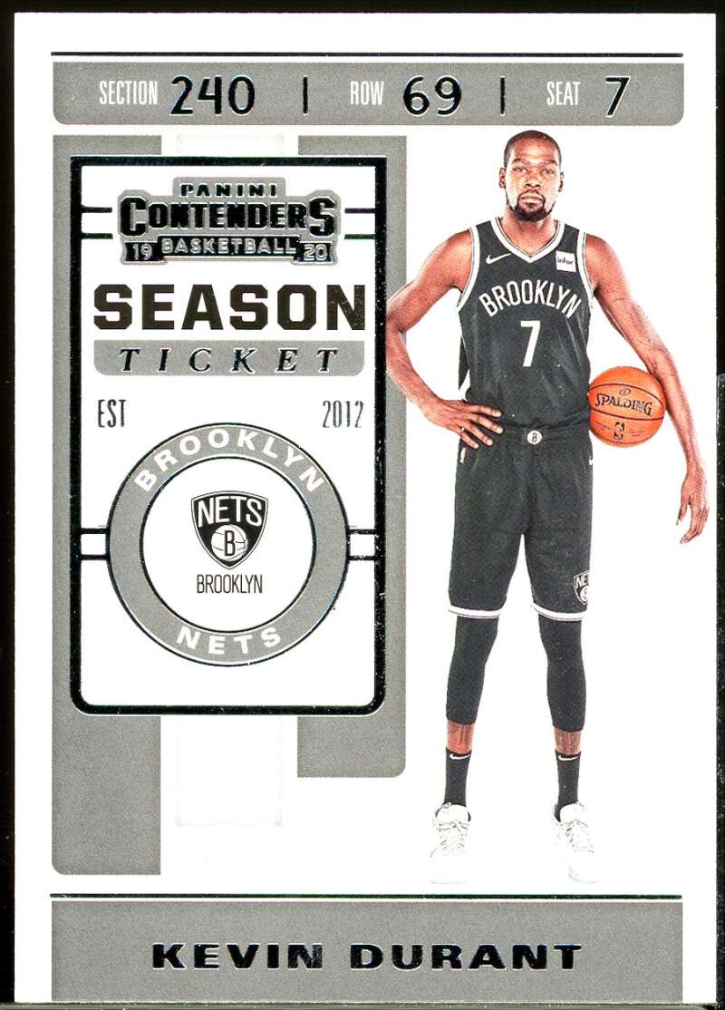 Kevin Durant Card 2019-20 Panini Contenders #57 Image 1