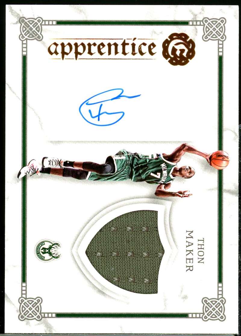 Thon Maker Card 2016-17 Panini Excalibur Apprentice Signature Shield Jerseys #9 Image 1