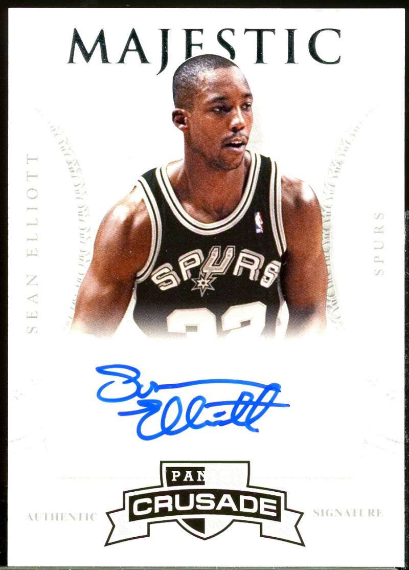 Sean Elliott Card 2012-13 Panini Crusade Majestic Signatures #91 Image 1