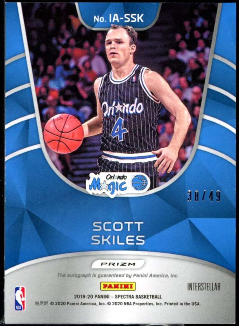 Scott Skiles Card 2019-20 Panini Spectra Icons Autographs Interstellar #28 Image 2