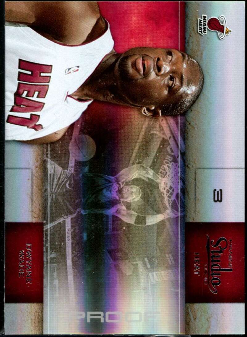 Dwyane Wade Card 2009-10 Studio Proofs Silver #66 Image 1