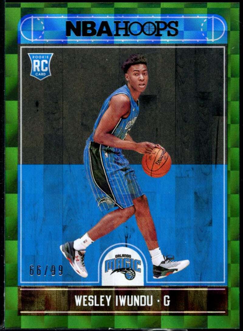 Wesley Iwundu Rookie Card 2017-18 Hoops Green #283 Image 1