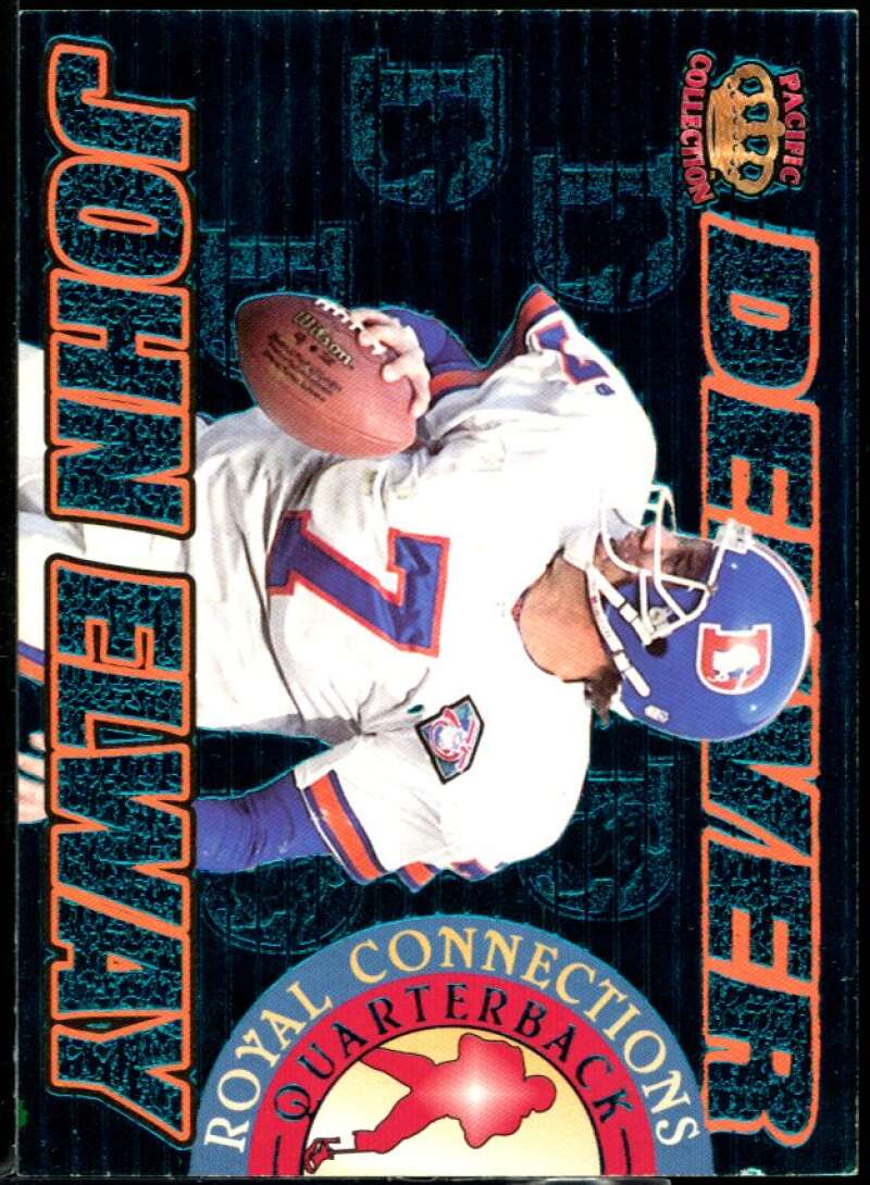 John Elway Card 1997 Pacific Dynagon Royal Connections #6A Image 1