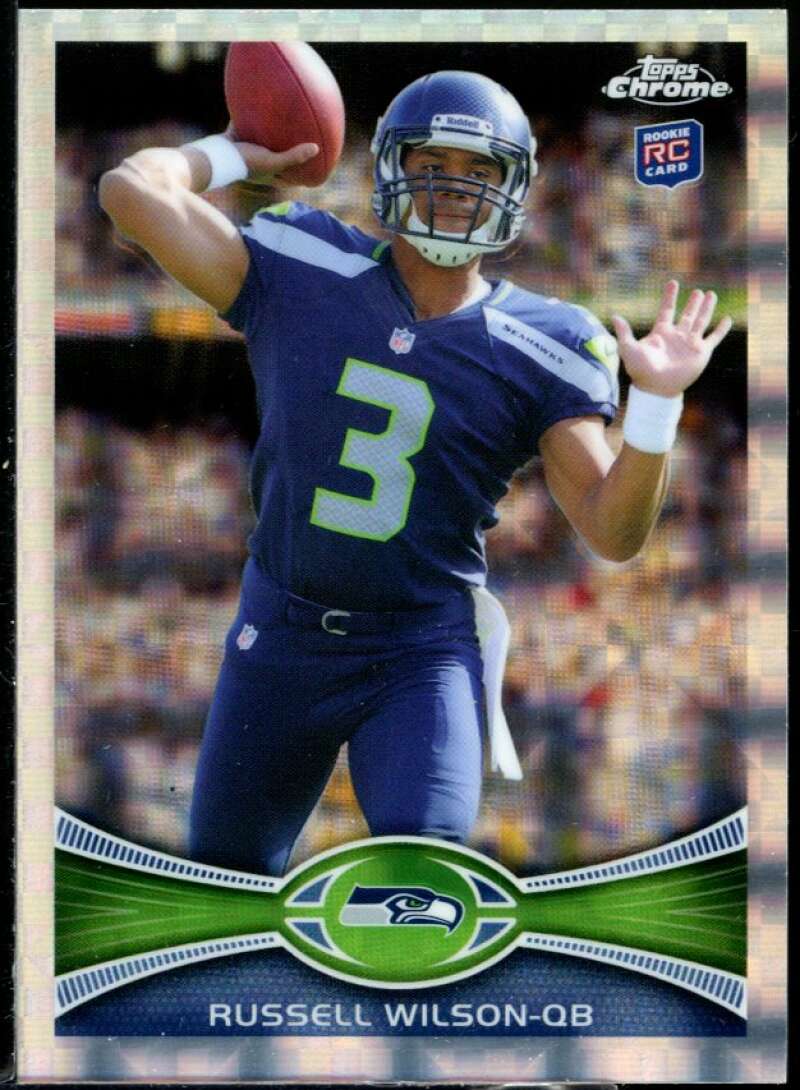 Russell Wilson Rookie Card 2012 Topps Chrome Xfractors #40 Image 1