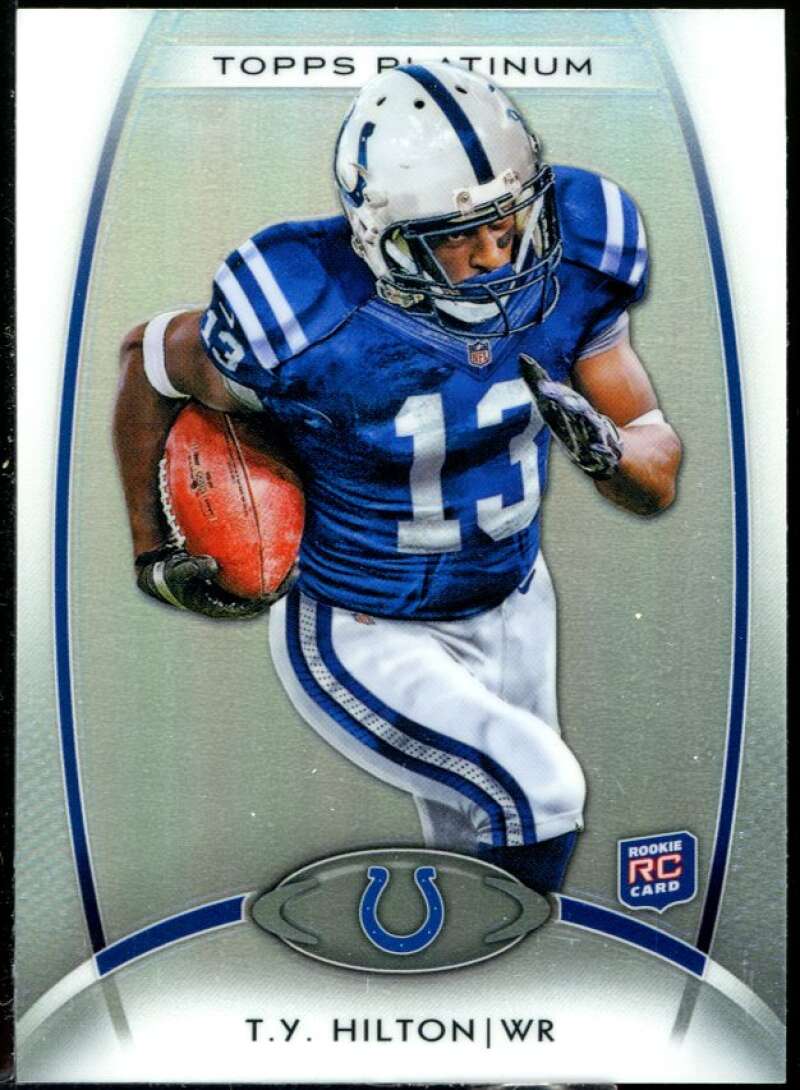 T.Y. Hilton Rookie Card 2012 Topps Platinum #147 Image 1