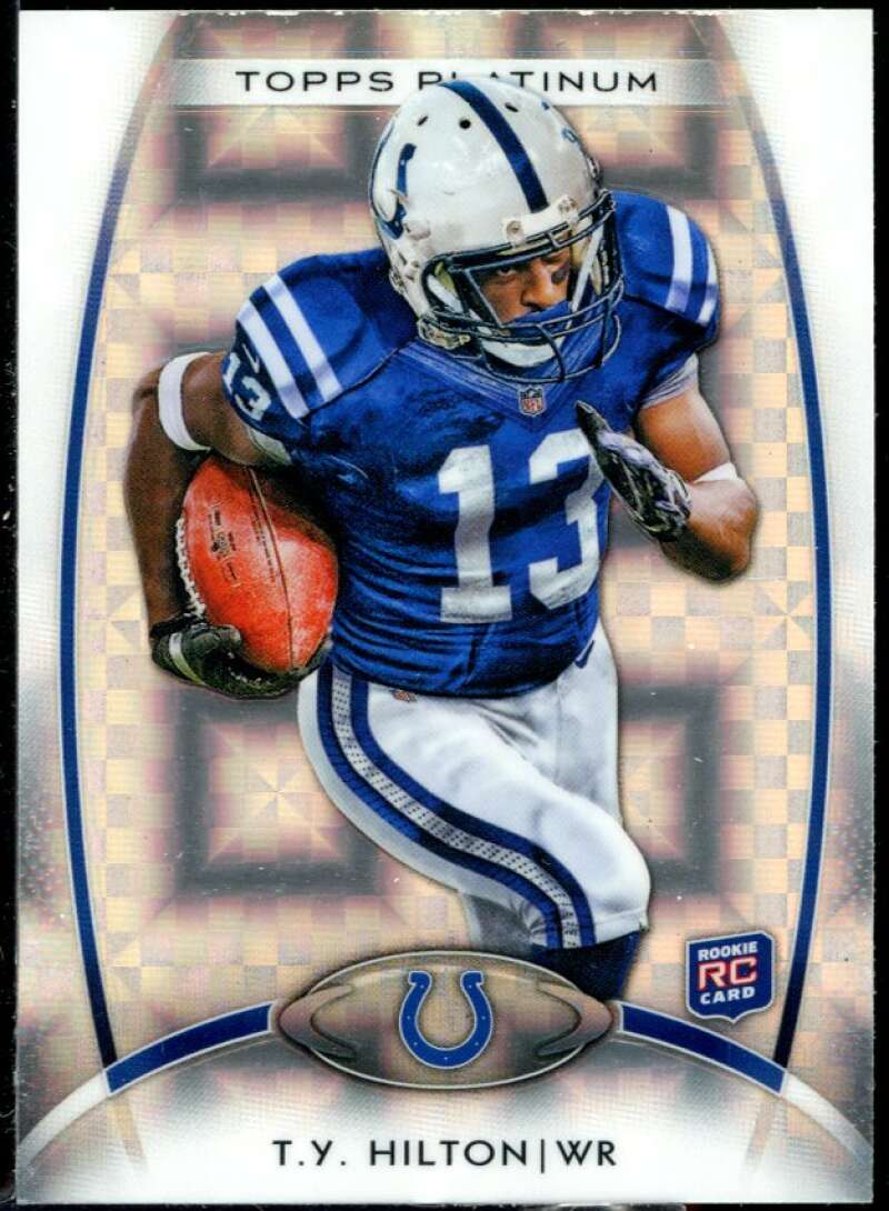 T.Y. Hilton Rookie Card 2012 Topps Platinum Atomic Refractor #147 Image 1