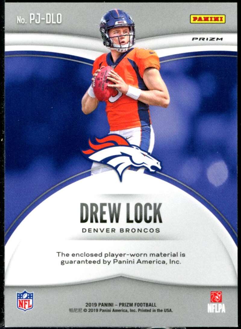 Drew Lock Rookie Card 2019 Panini Prizm Premier Jerseys #4 Image 2