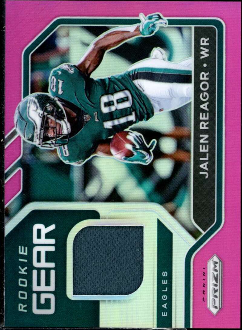 Jalen Reagor Rookie Card 2020 Panini Prizm Rookie Gear Pink #9 Image 1