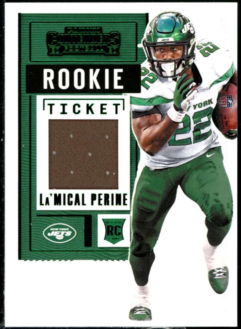 La'Mical Perine Rookie Card 2020 Panini Contenders Rookie Ticket Swatches #35 Image 1