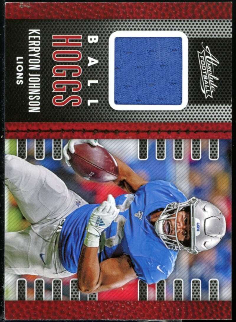 Kerryon Johnson Card 2020 Absolute Ball Hoggs Materials #13 Image 1