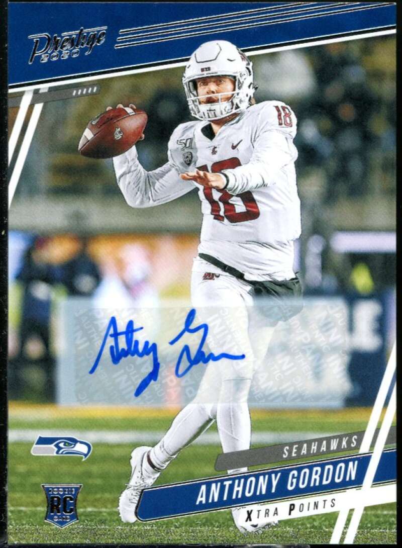 Anthony Gordon Rookie Card 2020 Prestige Xtra Points Signatures Blue #207 Image 1