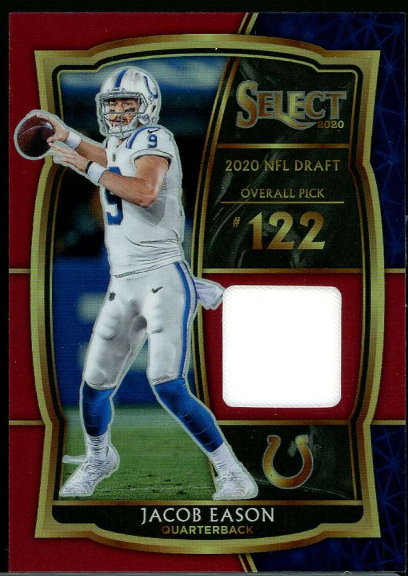 Jacob Eason Rookie Card Select Draft Selections Memorabilia Prizm Red #ds-jea Image 1