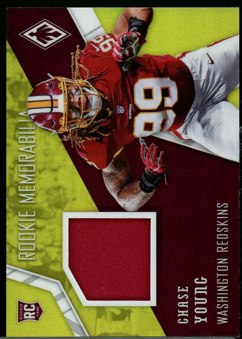 Chase Young Rookie Card 2020 Panini Phoenix Rookie Memorabilia Prime Yellow #12 Image 1