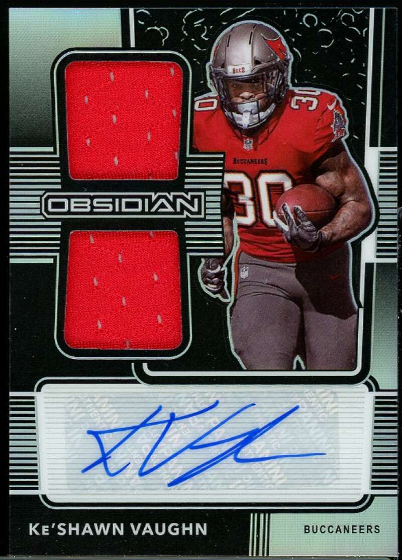 Ke'Shawn Vaughn Rookie Card 2020 Panini Obsidian Rookie Jersey Ink #28 /150 Image 1