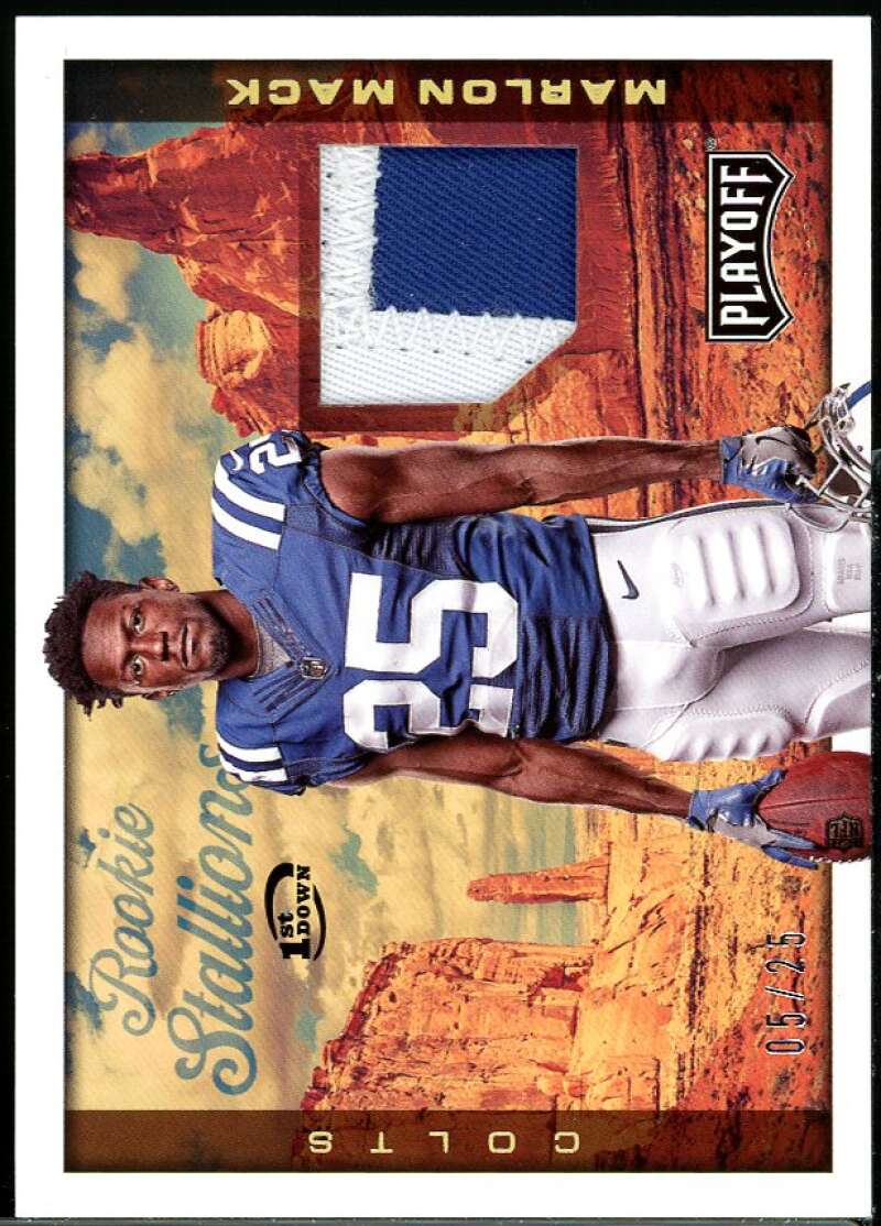 Marlon Mack Rookie 2017 Playoff Rookie Stallions Jerseys 1st Down Prime #rs-mm Image 1