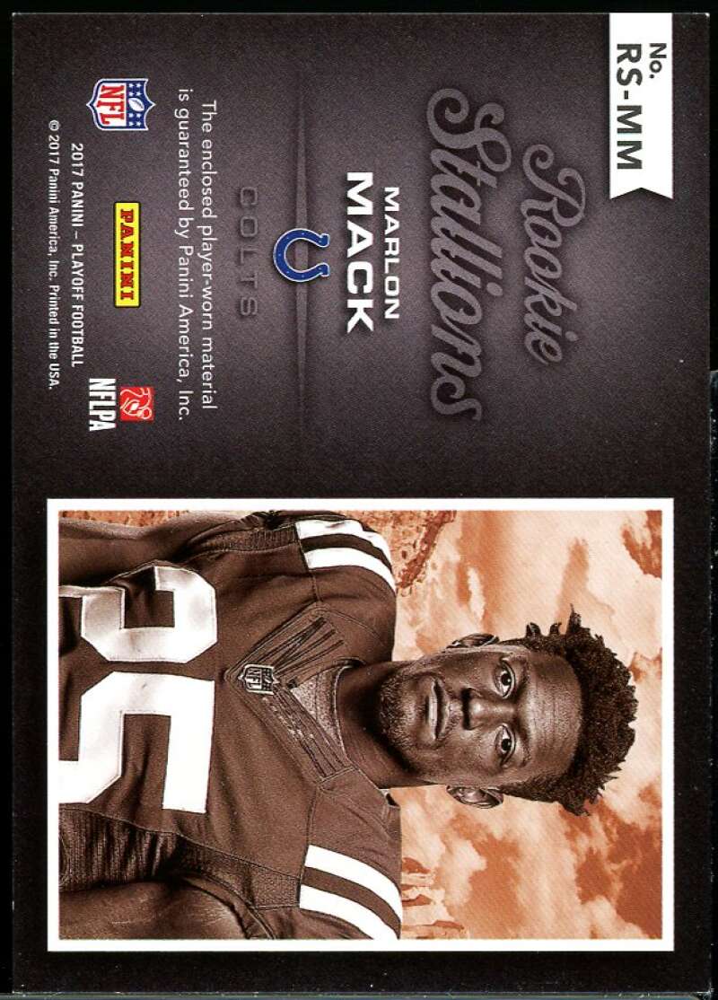 Marlon Mack Rookie 2017 Playoff Rookie Stallions Jerseys 1st Down Prime #rs-mm Image 2