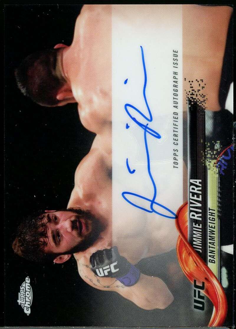 Jimmie Rivera Card 2018 Topps Chrome UFC Autographs #FAJR Image 1
