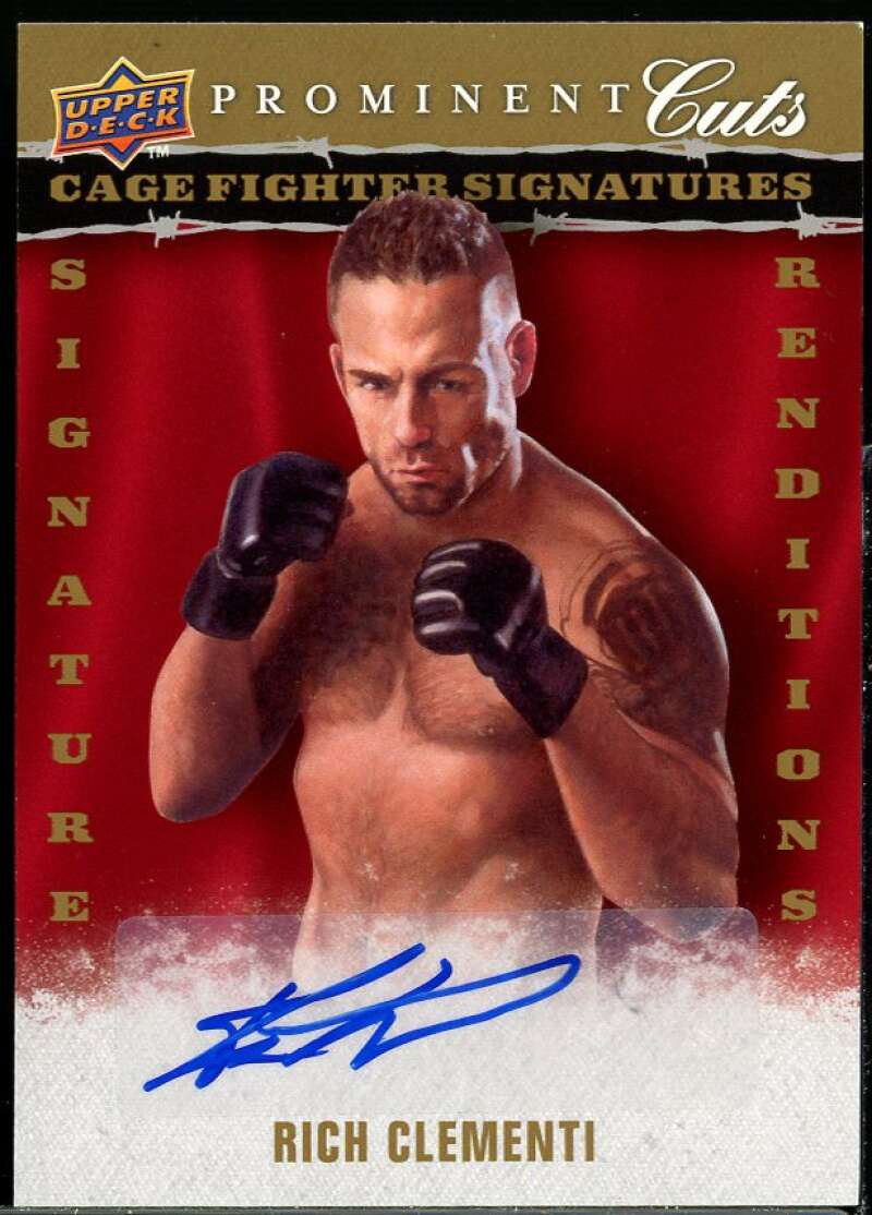 Rich Clementi 2009 UD Prominent Cuts Cage Fighter Signature Renditions #CFSRRC Image 1