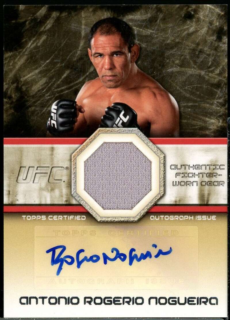 Antonio Rogerio Nogueira 2011 Topps UFC Moment Truth Fighter Relics Auto #AFGARN Image 1