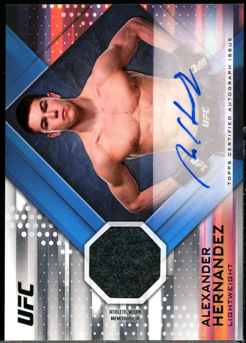 Alexander Hernandez Card 2019 Topps UFC Knockout Autographed Relics #KARAH Image 1