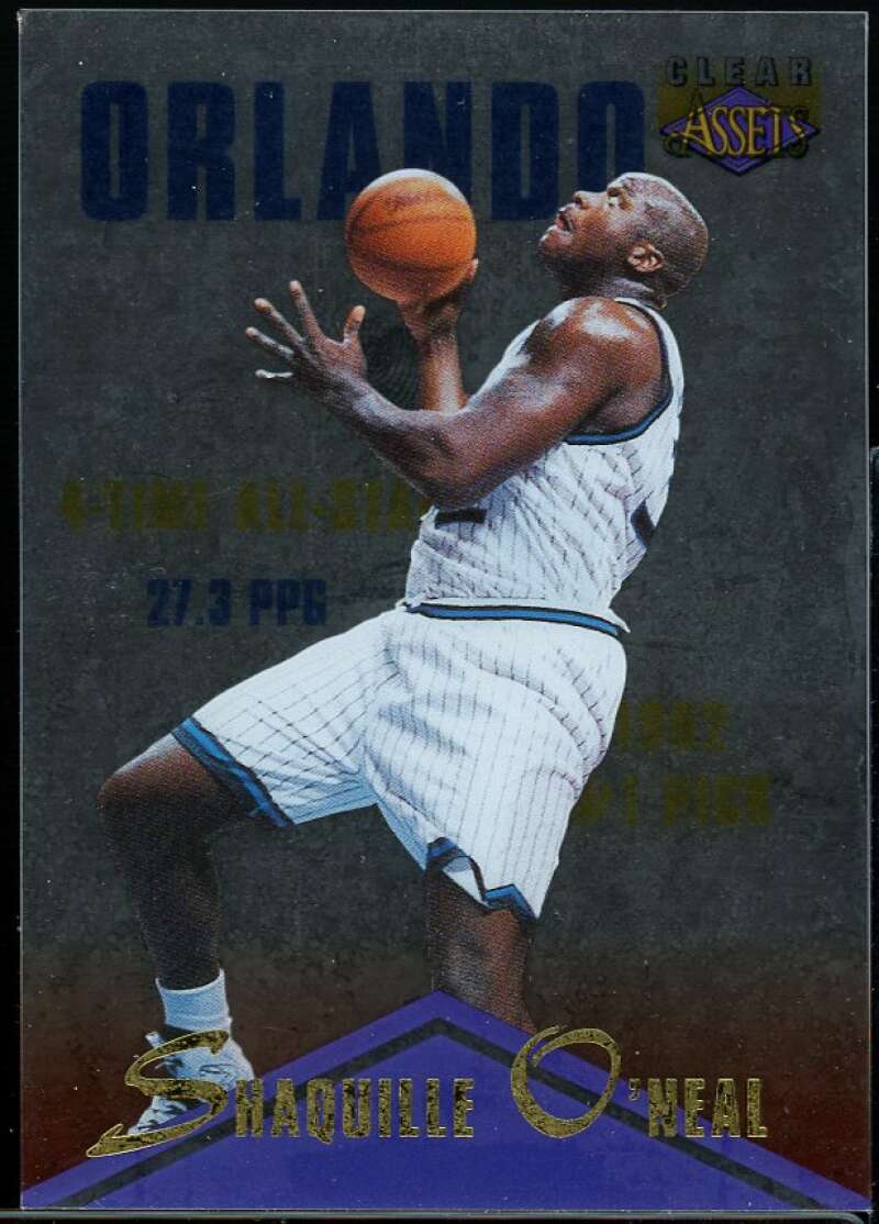 Shaquille O'Neal Card 1996 Clear Assets #1 Image 1