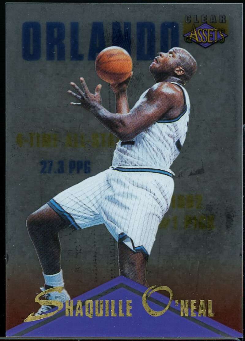 Shaquille O'Neal Card 1996 Clear Assets #1 Image 1