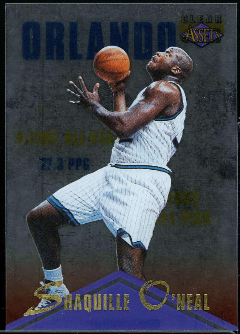 Shaquille O'Neal Card 1996 Clear Assets #1 Image 1