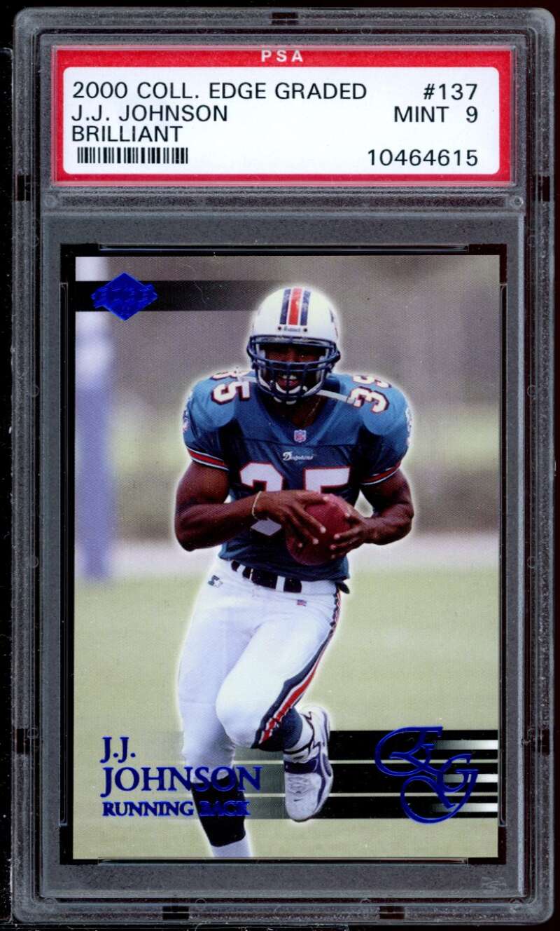 J.J. Johnson Rookie Card 2000 Coll. Edge Graded Brilliant #137 PSA 9 Image 1