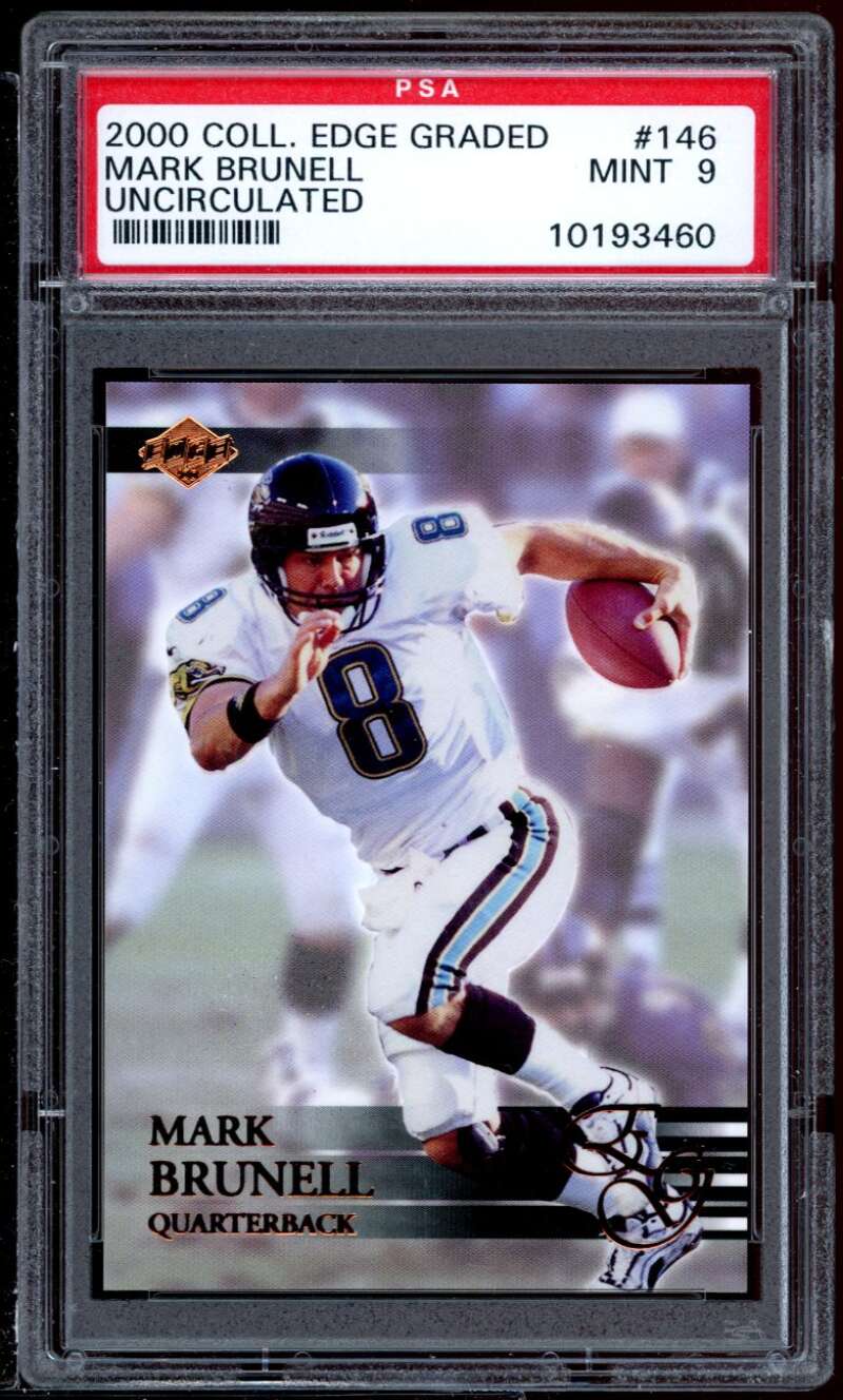 Mark Brunell Card 2000 Coll. Edge Graded Uncirculated #146 PSA 9 Image 1