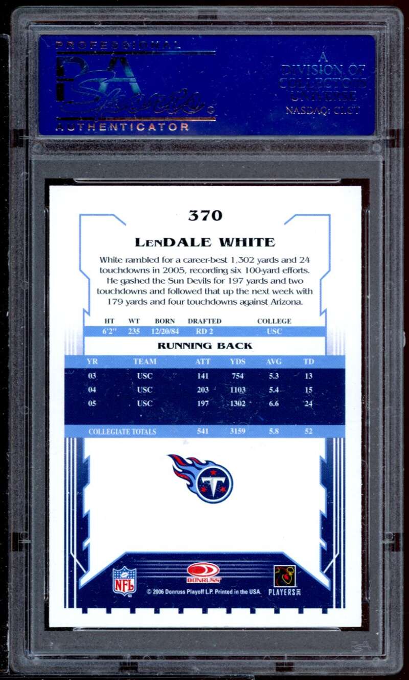 Lendale White Rookie Card 2008 Score #370 PSA 10 Image 2