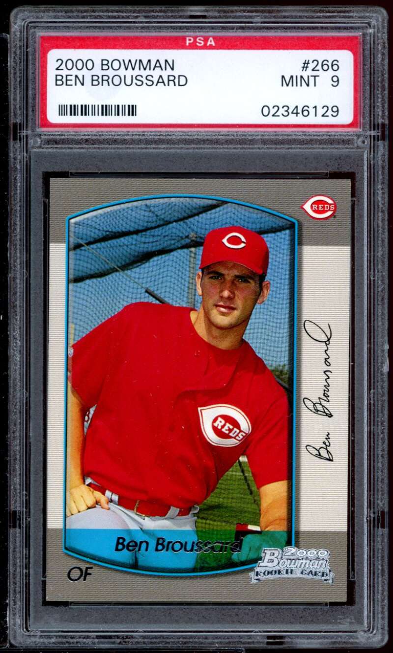 Ben Broussard Rookie Card 2000 Bowman #266 PSA 9 Image 1