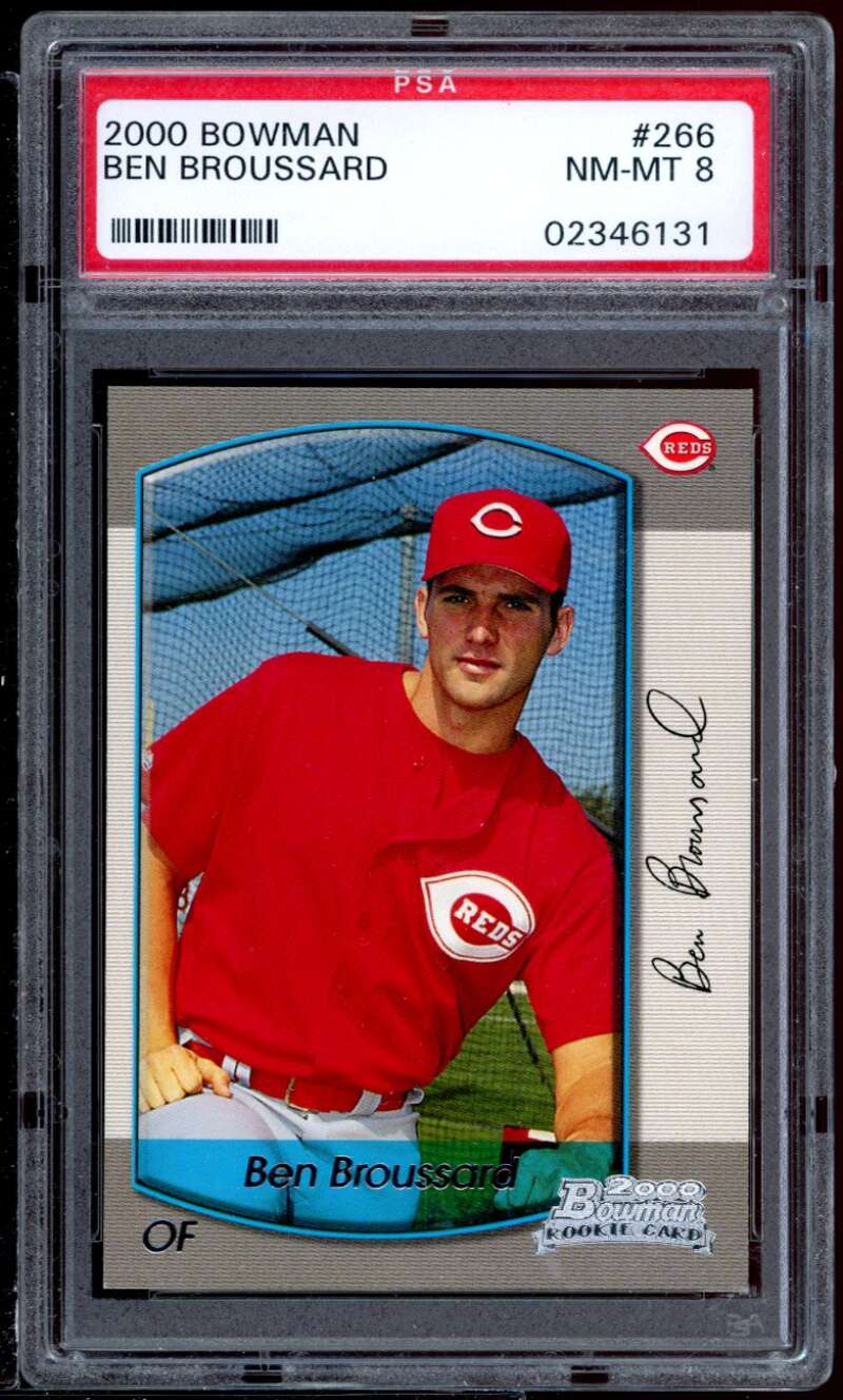 Ben Broussard Rookie Card 2000 Bowman #266 PSA 8 Image 1